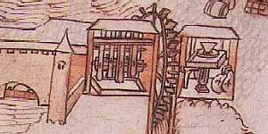 Représentation d'un ancien moulin